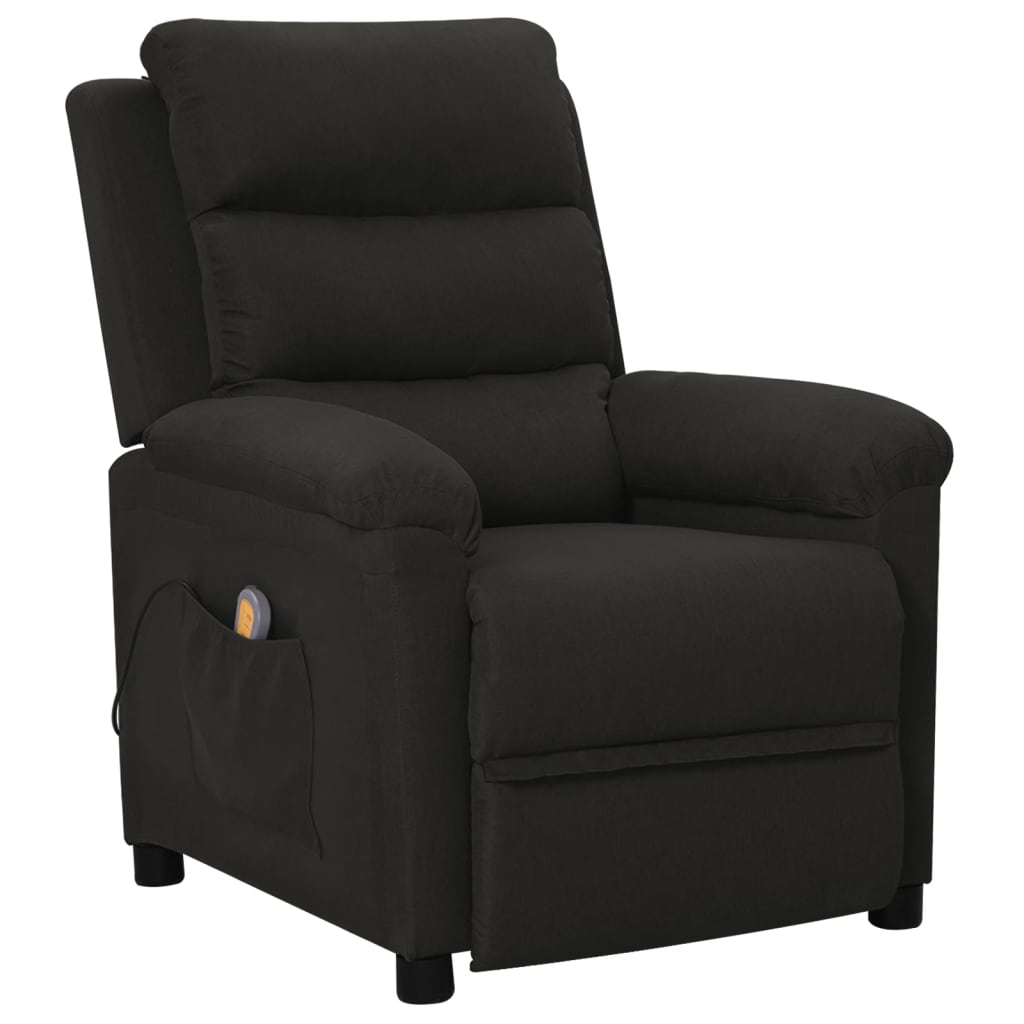 Massage Chair Black Fabric