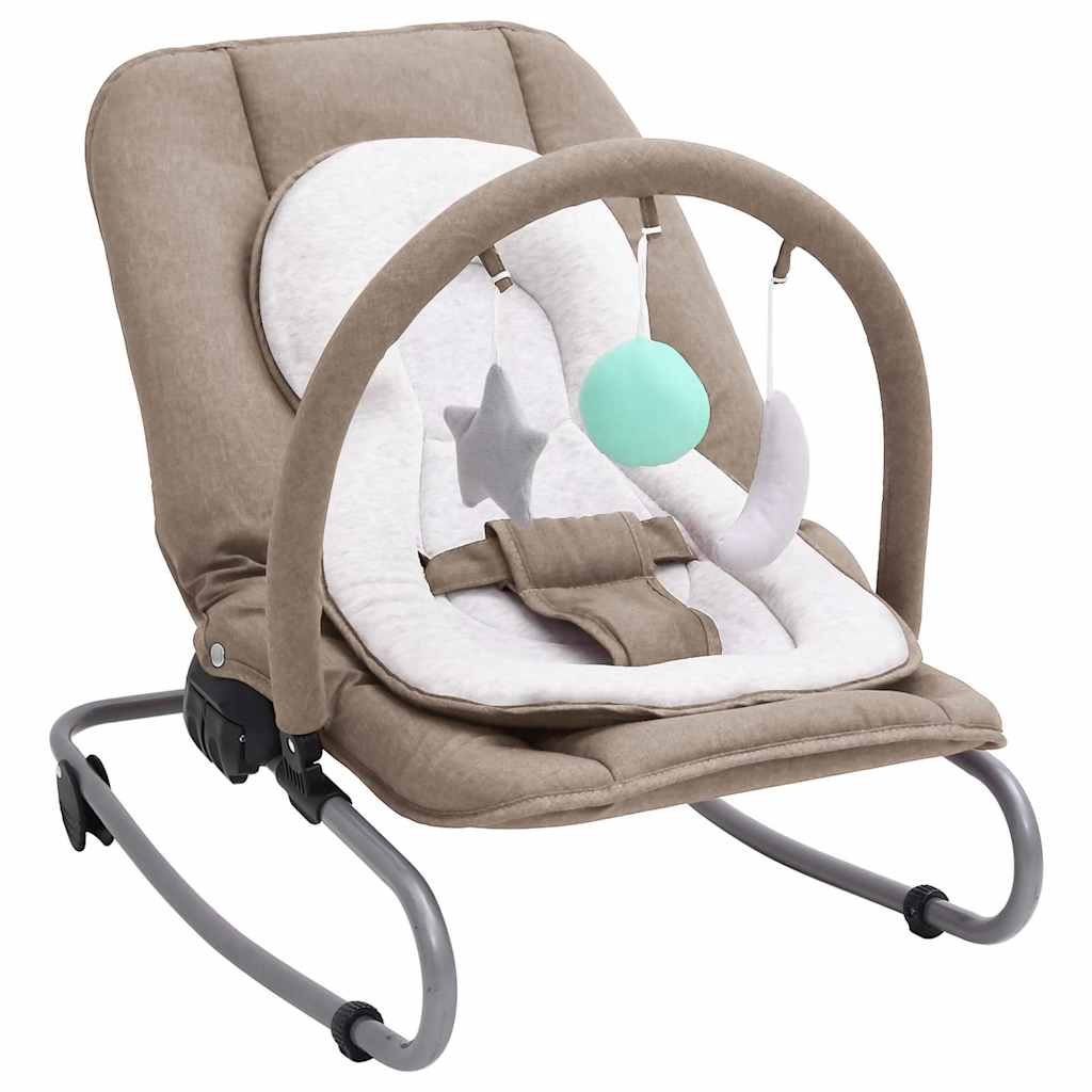 Baby Bouncer Taupe Steel