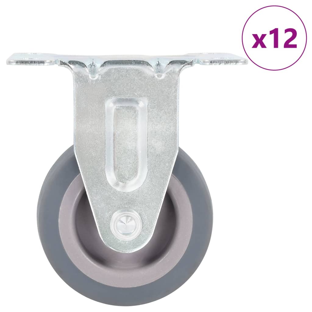 12 pcs Fixed Casters 50 mm (3x143416)