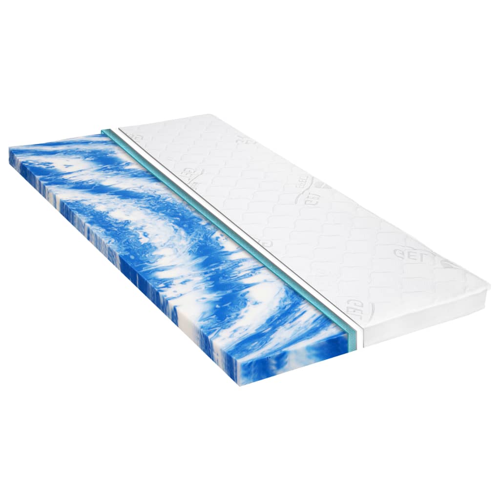 Mattress Topper 120x200 cm Gel Foam 7 cm