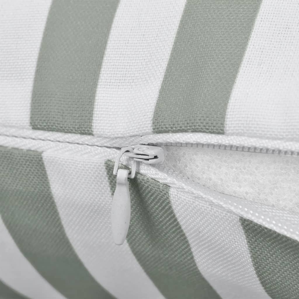 Outdoor Pillows 2 pcs Stripe Print 45x45 cm Grey