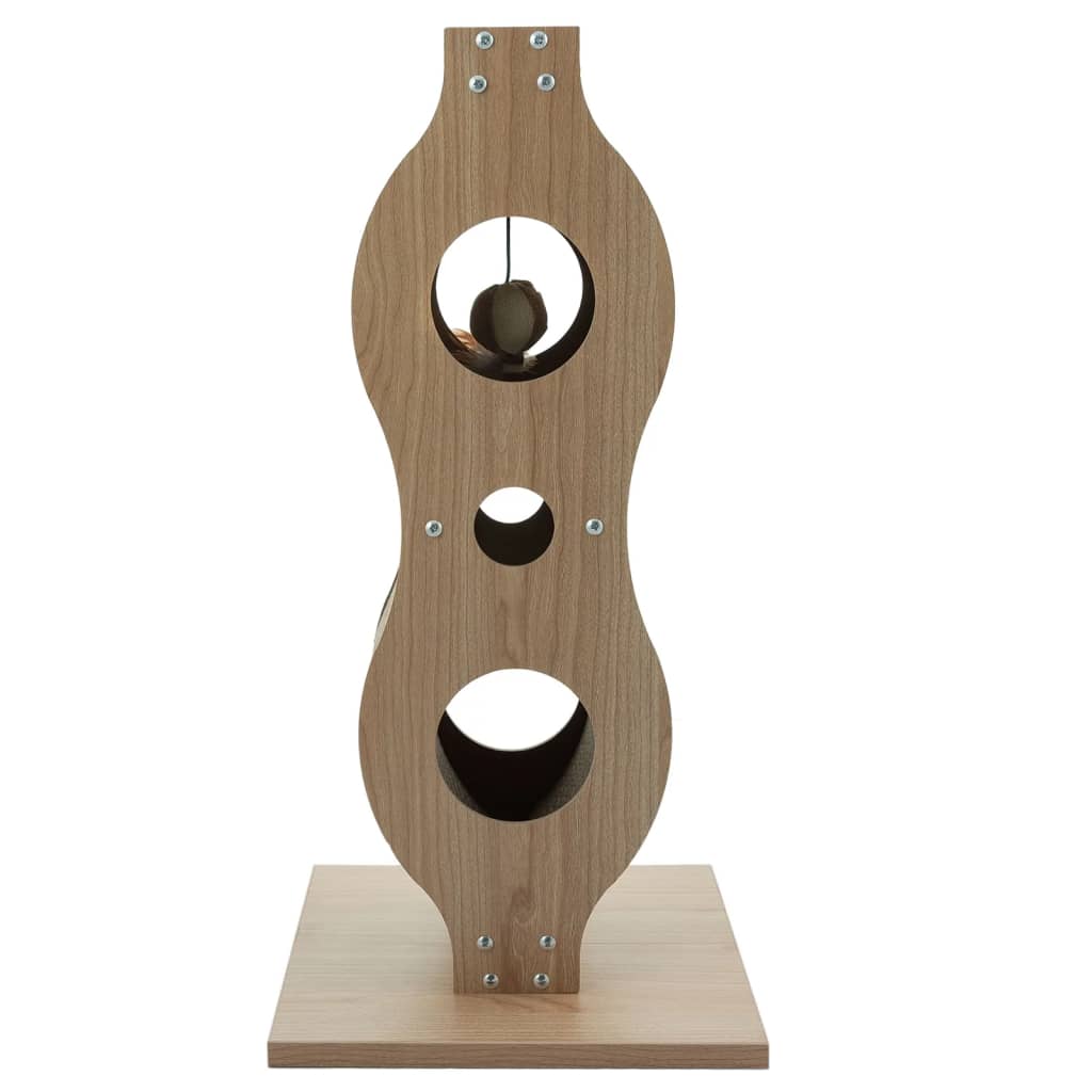 @Pet Cat Scratch Tower "Empire" Brown 30x30x61,5 cm