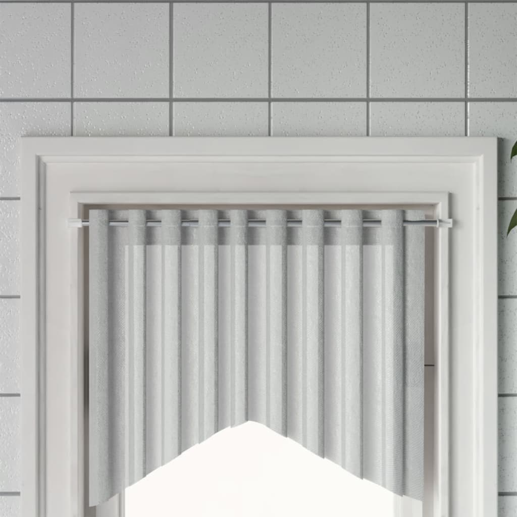 Curtain Rails 2 pcs White and Silver 60-105 cm Aluminium
