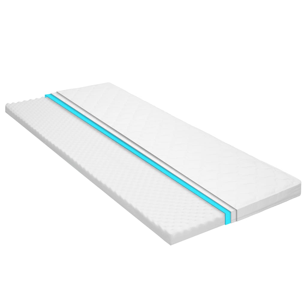 Mattress Topper 100x200 cm Cold Foam Egg Profile 6 cm