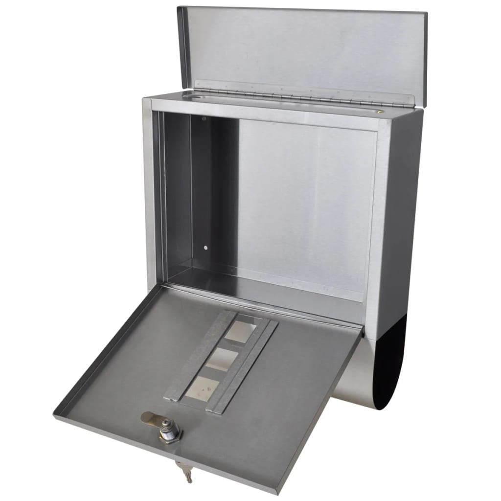Double Mailbox on Stand Stainless Steel (2x50350+50355)