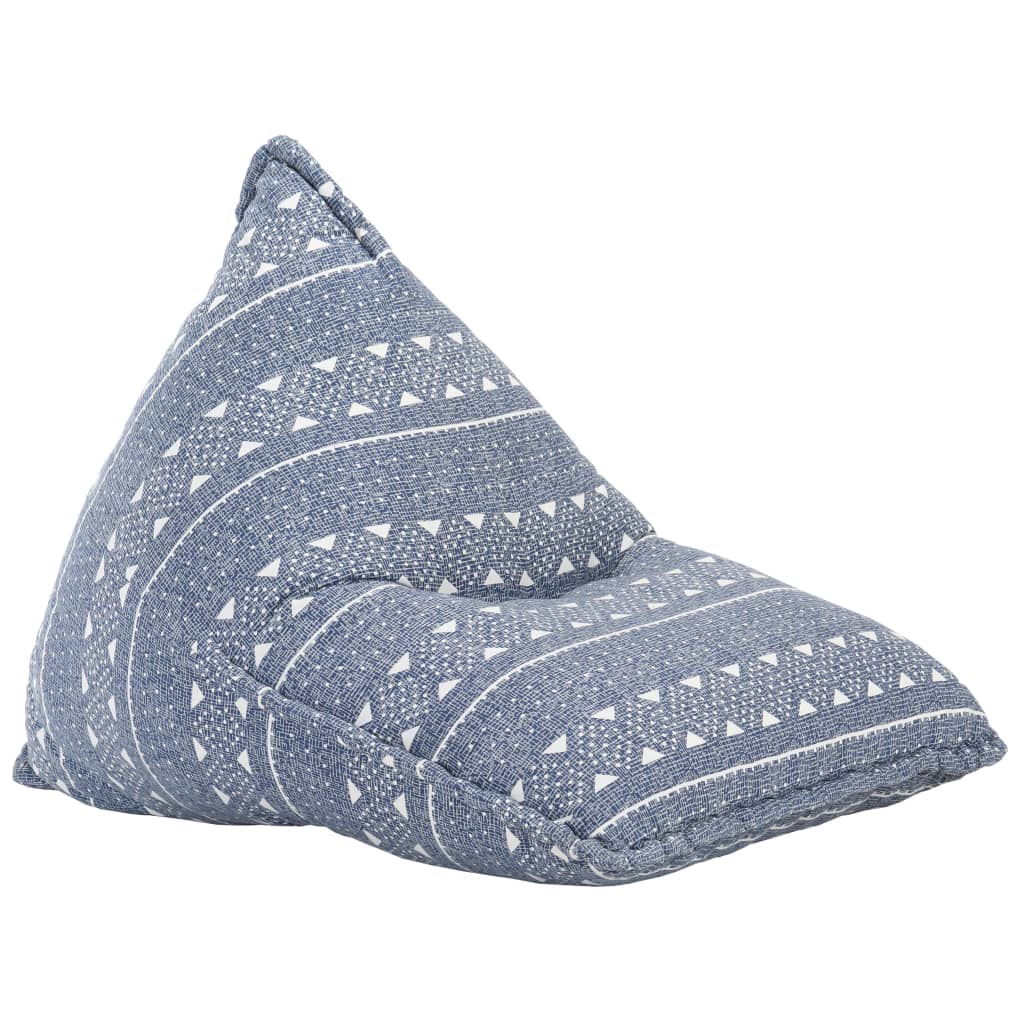 Bean Bag Sofa Indigo Fabric Patchwork