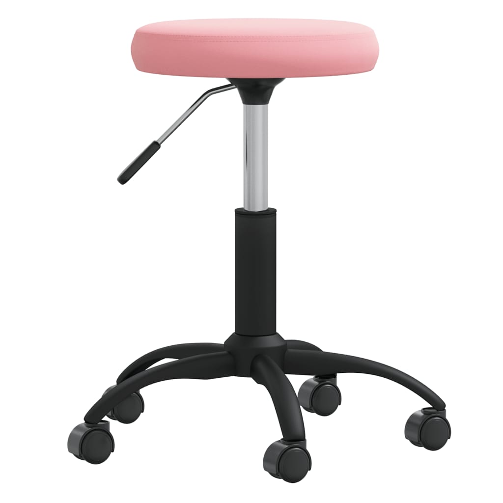 Massage Stool Velvet Pink (333179)